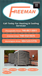 Mobile Screenshot of freemanheatingandcooling.com